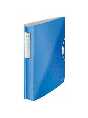 Zakladač 4-krúžkový Leitz Active WOW celoplastový 5,2cm metalický modrý