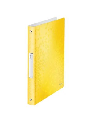 Zakladač 4-krúžkový Leitz WOW celoplastový 2,57cm žltý