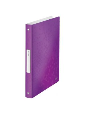 Zakladač 4-krúžkový Leitz WOW celoplastový 2,57cm purpurový
