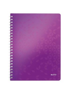 Blok poznámkový linajkový Leitz WOW A4 purpurový