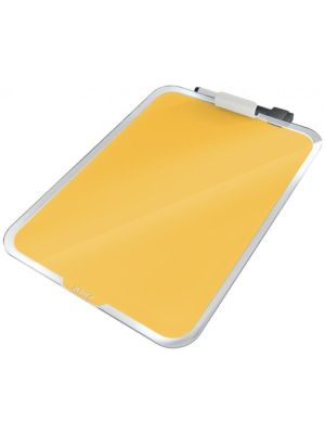 Flipchart stolný sklenený Leitz Cosy teplý žltý