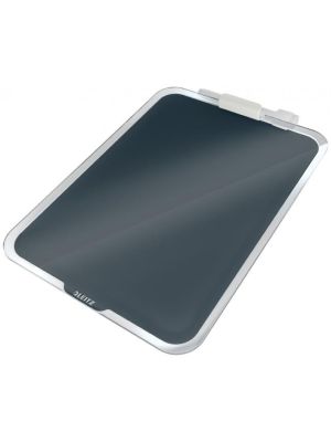 Flipchart stolný sklenený Leitz Cosy zamatový šedý