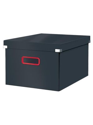 Stredná krabica Click & Store A4 Leitz Cosy zamatová sivá