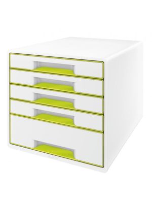Zásuvkový box Leitz WOW metalický zelený