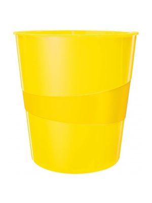 Kôš plastový Leitz WOW 15l žltý