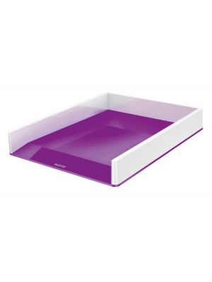 Odkladač Leitz WOW biely/purpurový