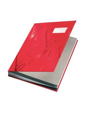 Podpisová kniha designová Leitz červená