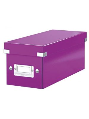 Škatuľa na CD Click & Store purpurová