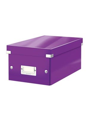 Škatuľa na DVD Leitz Click & Store WOW purpurová