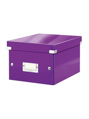Malá škatuľa Click & Store purpurová