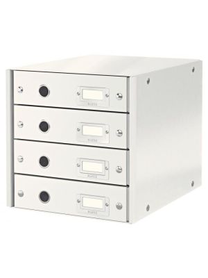 Zásuvkový box Leitz Click & Store 4 zásuvky biely