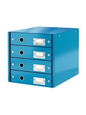 Zásuvkový box Leitz Click & Store 4 zásuvky modrý