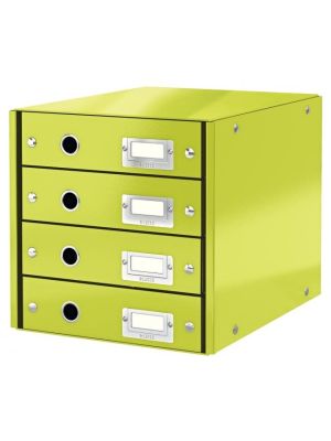 Zásuvkový box Leitz Click & Store 4 zásuvky zelený
