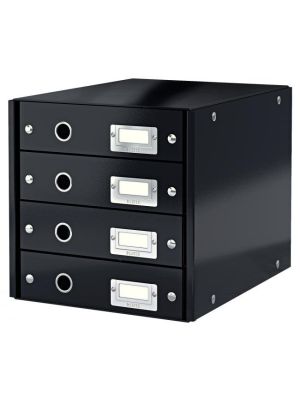 Zásuvkový box Leitz Click & Store 4 zásuvky čierny