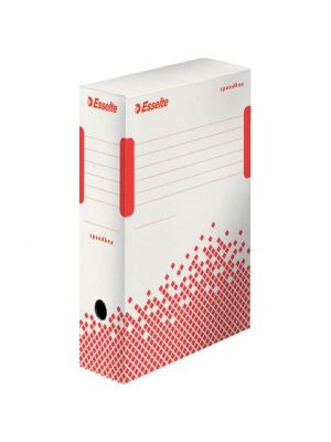 Archívny box Esselte Speedbox 100mm biely/červený