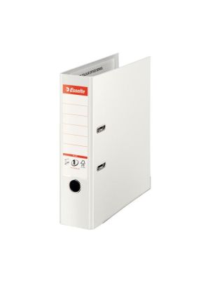 Zakladač pákový Esselte celoplastový A4 MAXI 8cm biely