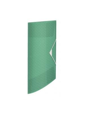 Plastový obal s gumičkou Esselte Colour`Ice zelený