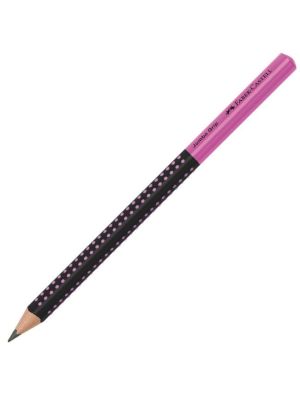 Ceruzka Grip Jumbo/HB Two Tone čierna/ružová 12ks