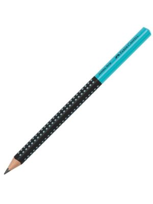 Ceruzka Grip Jumbo/HB Two Tone čierna/tyrkysová 12ks