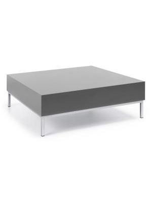Konferenčný stolík S 1 H, 120x85x30 cm, farba sivá, nohy chróm