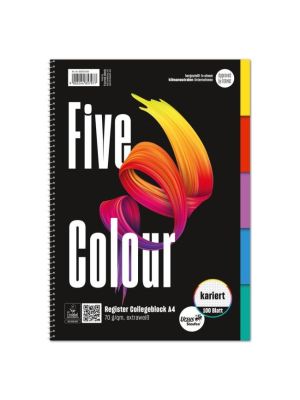 Blok College Format Werk Ursus A4 100 listov štvorčekový farebný register
