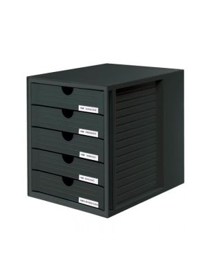 Zásuvkový box System zatvorený čierny