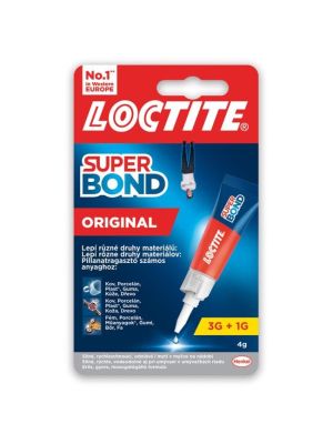 Sekundové lepidlo Loctite Super Bond Liquid 3+1g