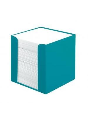 Blok kocka nelepená Herlitz Color Blocking 90x90x90mm karibská tyrkysová