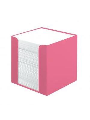 Blok kocka nelepená Herlitz Color Blocking 90x90x90mm indonézska ružová