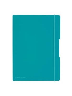Zošit Herlitz my.book Flex A4 2x40 listov linajkový štvorčekový PP tyrkysový