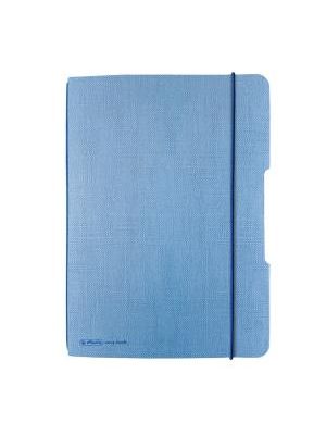 Zošit Herlitz my.book Flex A5 40 listov štvorčekový svetlomodrý ľanový