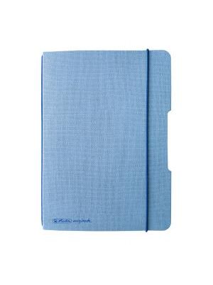 Zošit Herlitz my.book Flex A6 40 listov štvorčekový svetlomodrý ľanový