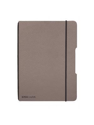 Zošit Herlitz my.book Flex A5 40 listov štvorčekový sivohnedá koženka