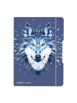 Zošit Herlitz my.book Flex Wild Animals A5 40 listov štvorčekový PP vlk