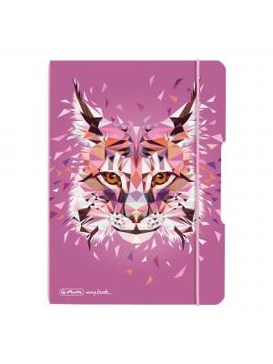 Zošit Herlitz my.book Flex Wild Animals A5 40 listov štvorčekový PP rys
