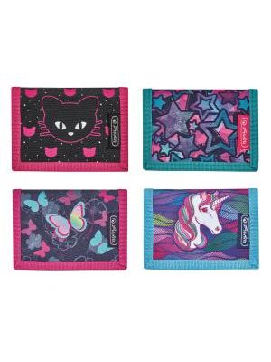 Peňaženka Herlitz 11,5x8x2cm mix Jednorožec Hviezdy Motýle Mačka