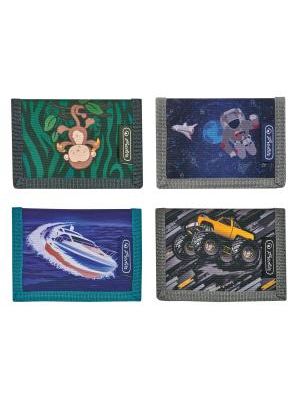 Peňaženka Herlitz 11,5x8x2cm mix Oceánia Vesmír Monster truck Opica