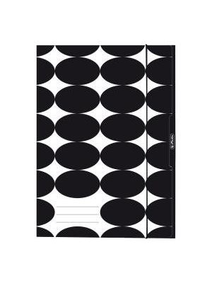 Kartónový obal s gumičkou A4 Herlitz Just Black