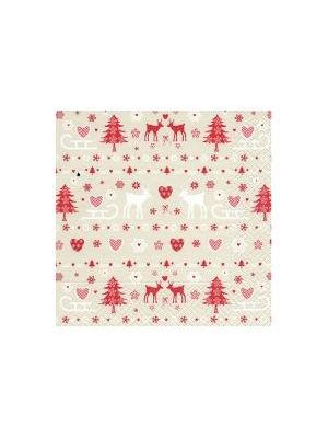 Vianočné servítky 33x33cm Xmas 20 ks
