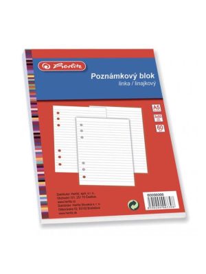 Náplň blok TP Herlitz A5 50 listov linajková 3 ks v bal.
