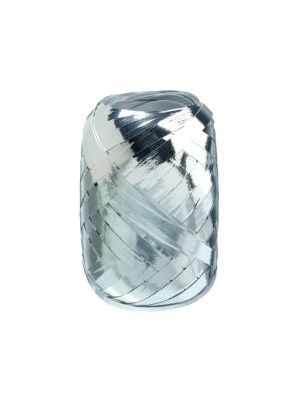 Vianočná darčeková stuha metalická strieborná 5mm x 20m