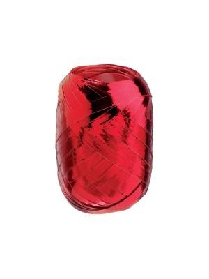 Vianočná darčeková stuha metalická červená 5mm x 20m
