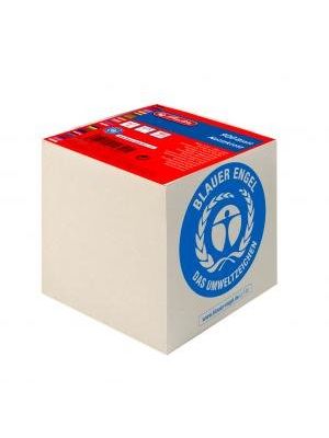 Blok kocka lepená Herlitz 90x90x90mm recyklovaná biela