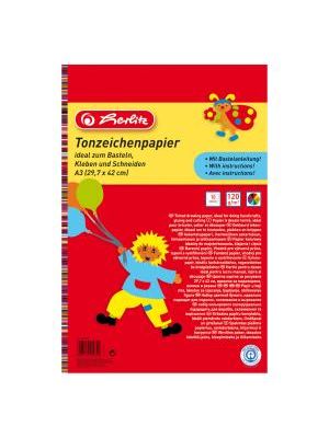 Farebný papier Herlitz 10 listov A3 lep.blok 120g