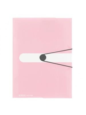 Plastový obal s gumičkou Herlitz rose
