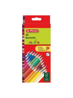 Farbičky Herlitz trojhranné 24 farieb