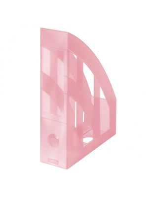 Stojan na časopisy Herlitz transparentný rose