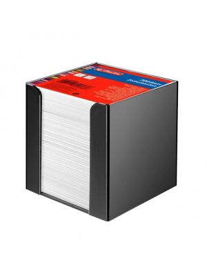 Blok kocka nelepená Herlitz 90x90x90mm biela v čiernej škatuľke