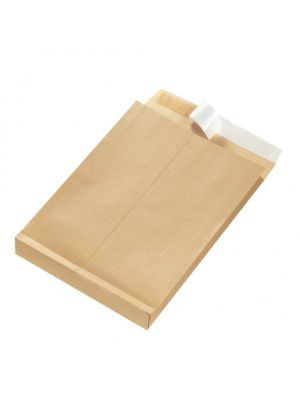 Taška B4 Herlitz s X dnom a odtrhávacou páskou 250 x 353 mm 130g hnedá 25ks