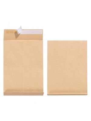 Taška B4 Herlitz s X dnom a odtrhávacou páskou 250 x 353 mm 130g hnedá 5ks